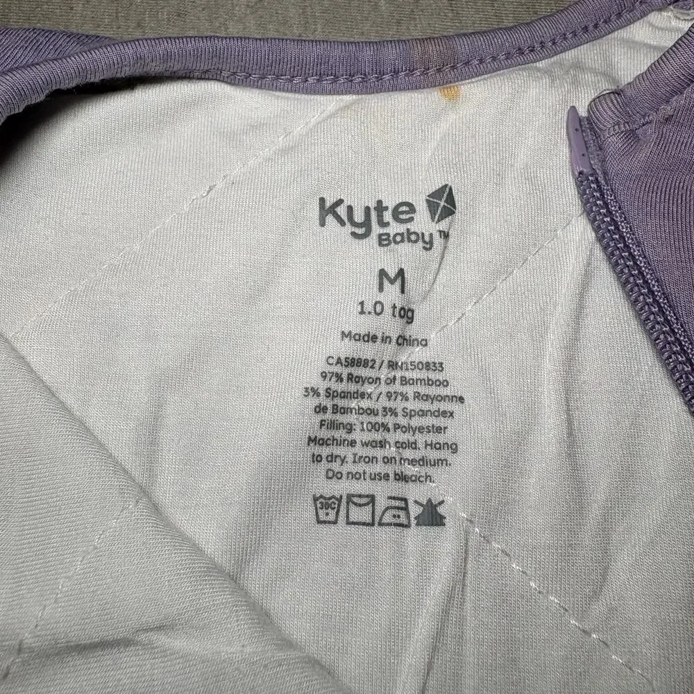 Kyte Baby Sleep Sack 1.0 Tog Pastel Purple Size M Bamboo Spandex